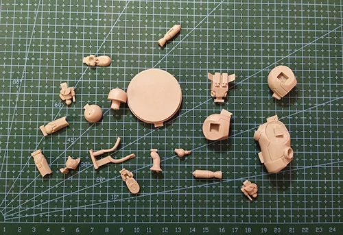 1/35 cat с машинной броней и основанием (без MECHA) модельная фигурка из смолы kits