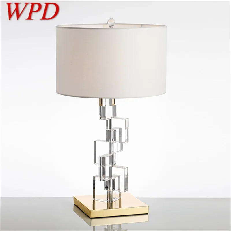 

WPD Nordic Creative Table Lamp Contemporary Crystal LED Decorative Desk Light for Home Bedside Bedroom