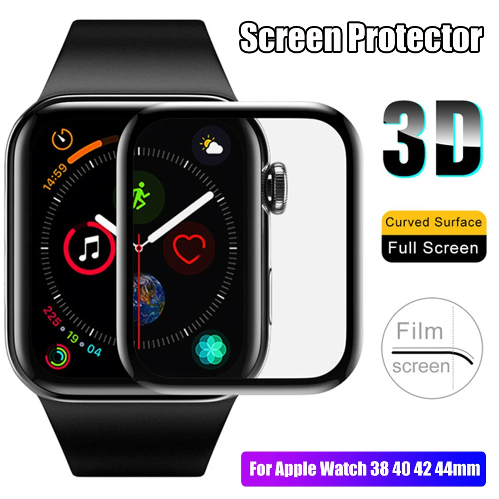 Защитная пленка для Apple Watch Series 4 3 2 1 40/44/38/42 мм чехол из ТПУ|Смарт-аксессуары| |