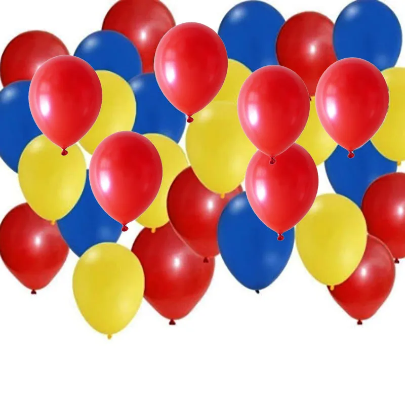 

30pcs/lot 10 Inch Thickening Red Blue Yellow Latex Balloons Kids Adult Birthday Party Decoration Wedding Child Party Balloon