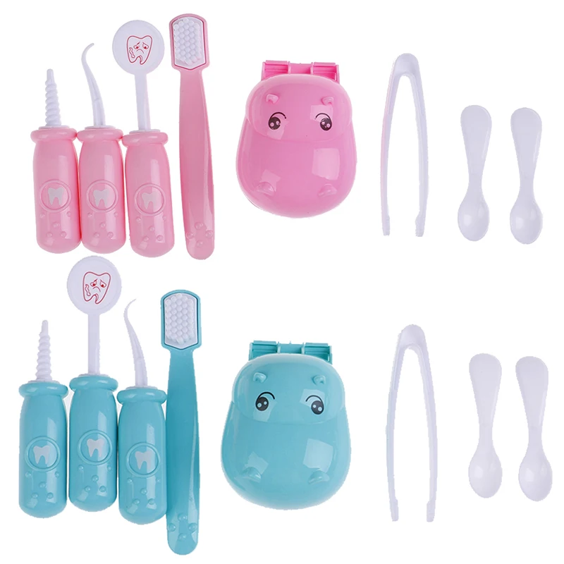

9PCS/Set Pretend Play Dentist Check Teeth Model Medical Kit Role Play Learing Toy