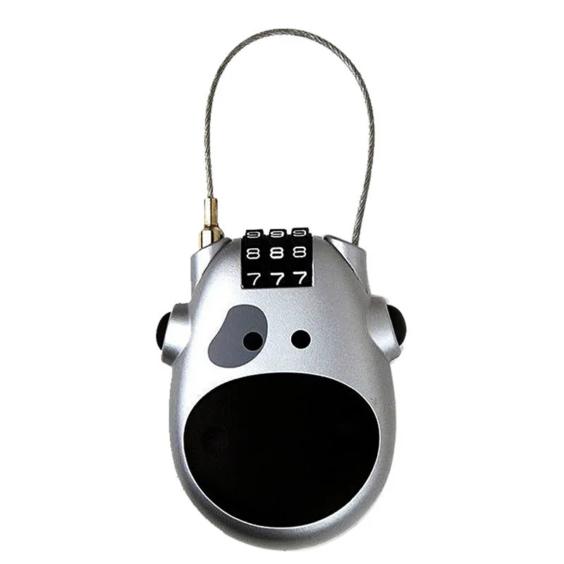 Карманный мини-замок для велосипеда с паролем светильник легкий выдвижной трос