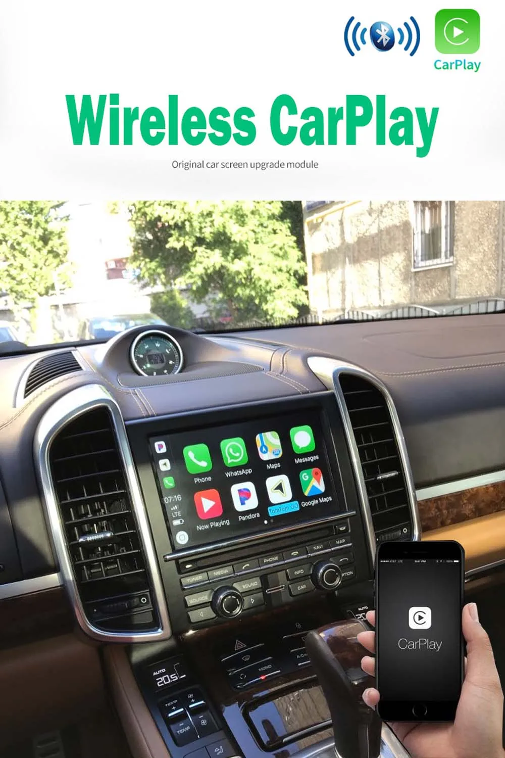 Sinairyu wifi PCM3.1 беспроводной Apple CarPlay для Porsche Cayenne Macan Cayman Panamera Boxster 911 Android/iOS зеркальное отображение/Авто
