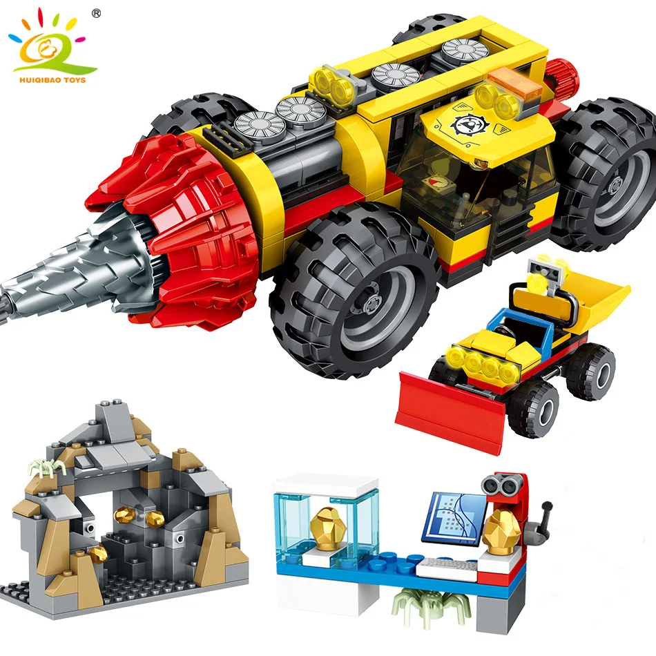 HUIQIBAO 314 шт. инженерная конструкция тяжелая горнодобывающая буровая машина