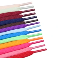 colorful cordon shoelaces 7mm double layer polyester lace men women sneaker 2021 trendy lacet easy cords for flat shoe af1 1970s