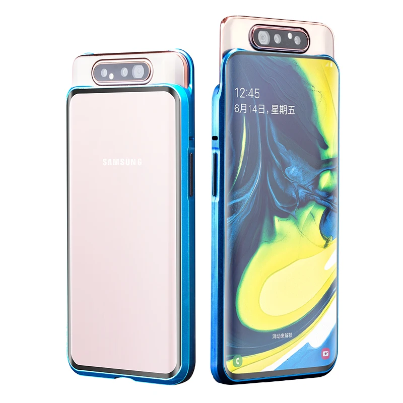 360 Полный Магнитный чехол для samsung Galaxy S11 A90 5G A80 A10S A40 A50 A60 A70 M30S металлический бампер Двусторонняя закаленное Стекло чехол