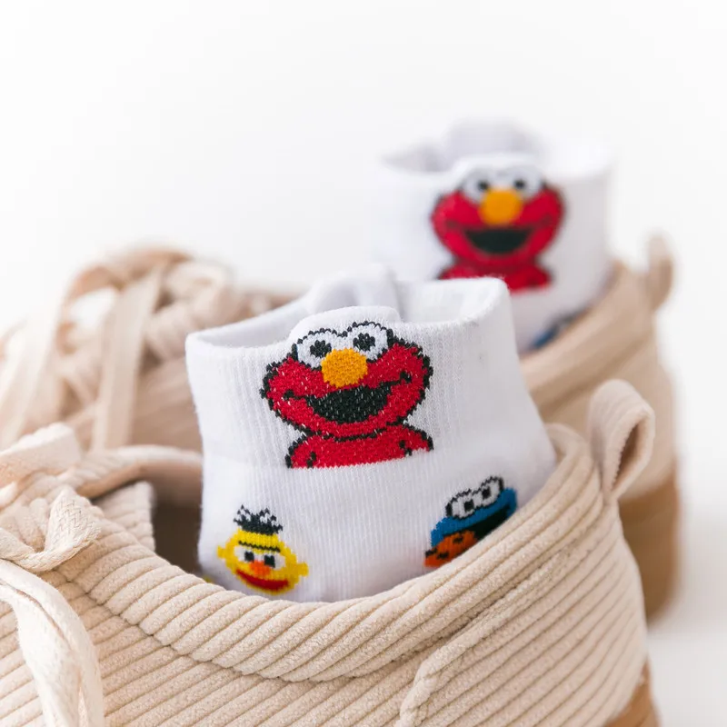 Женские милые короткие носки с героями мультфильмов модные забавные ушками для