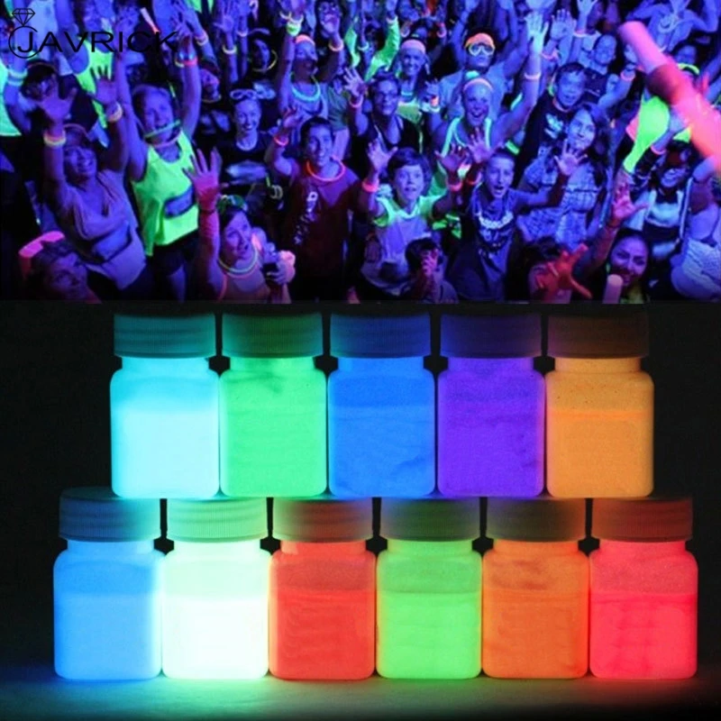 Суперъяркая светящаяся краска для лица 12 цветов набор пигментов из эпоксидной