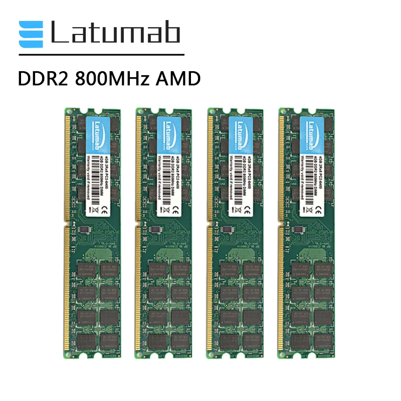 Latumab Оперативная память DDR2 4 ГБ 8 800 МГц PC2 6400 для AMD Чипсет процессора материнская