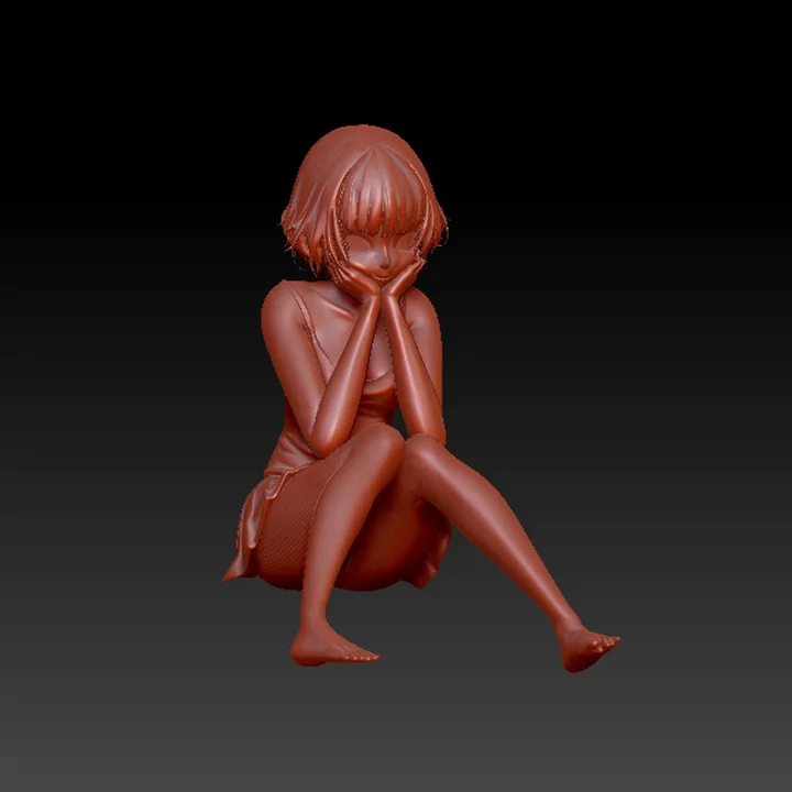 Маленькая девочка Stl модель для ЧПУ или 3D принтеров в формате STL файл резная