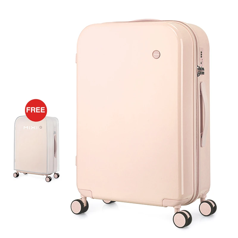 

2022 Mixi Women Luggage PC Suitcase Travel Trolley Case Men Mute Spinner Wheels Rolling Baggage TSA Lock Carry Ons M9236