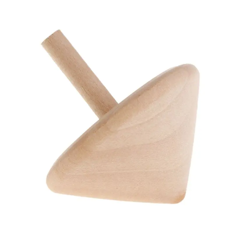 Высококачественные деревянные спиннинговые Топы без рисунка игрушки сделай сам