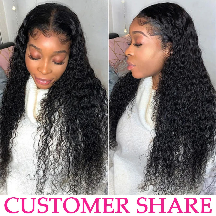 Дешевый влажный и волнистый парик на сетке спереди прозрачный из бразильских