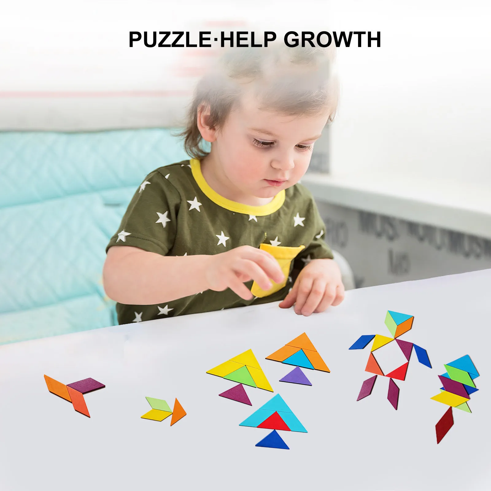 

Colorful Wooden Building Block Rainbow Discs Various Shapes Childrens Creativity Educational Jigsaw Puzzles Early Education Toy