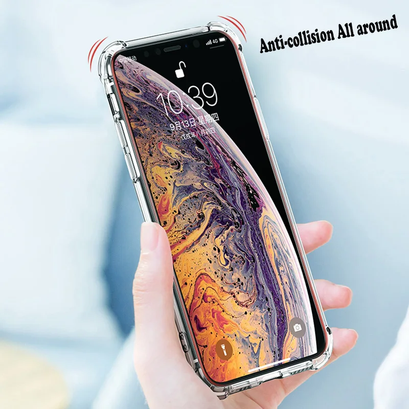 Роскошный прозрачный мягкий силиконовый чехол для телефона для iPhone 6S 6S 7 7S iPhone 8 Plus X 10 11 Pro XR XS Max 5 5S 5SE