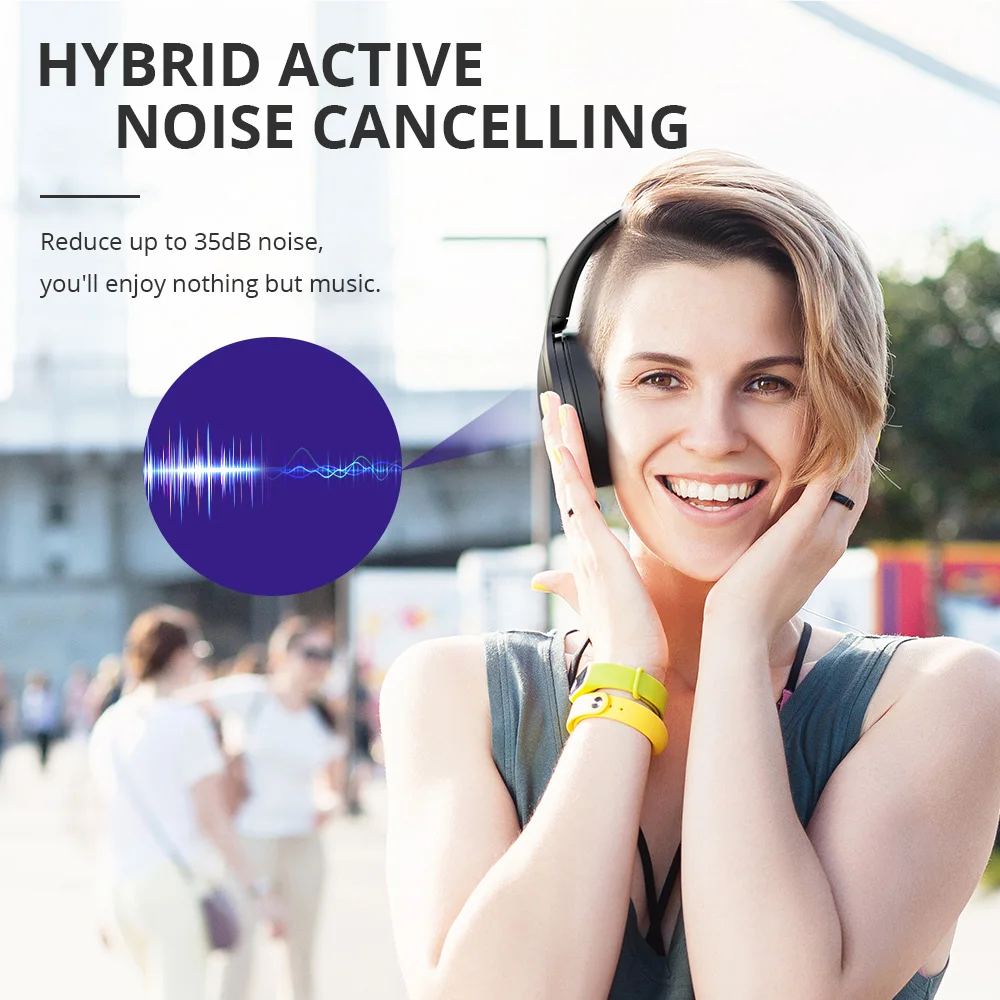 Беспроводные наушники Tronsmart Apollo Q10 гарнитура с активным шумоподавлением Bluetooth 5 0