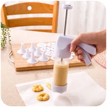 Cookies Mold Baking Gadget Kitchen Home DIY Baking Model Abrasives Set 1 Gun+6 Nozzles+12 Cookie Molds Cookies Mold Baking Gadget Kitchen Home DIY Baking Model Abrasives Set 1 Gun+6 Nozzles+12 Cookie Molds