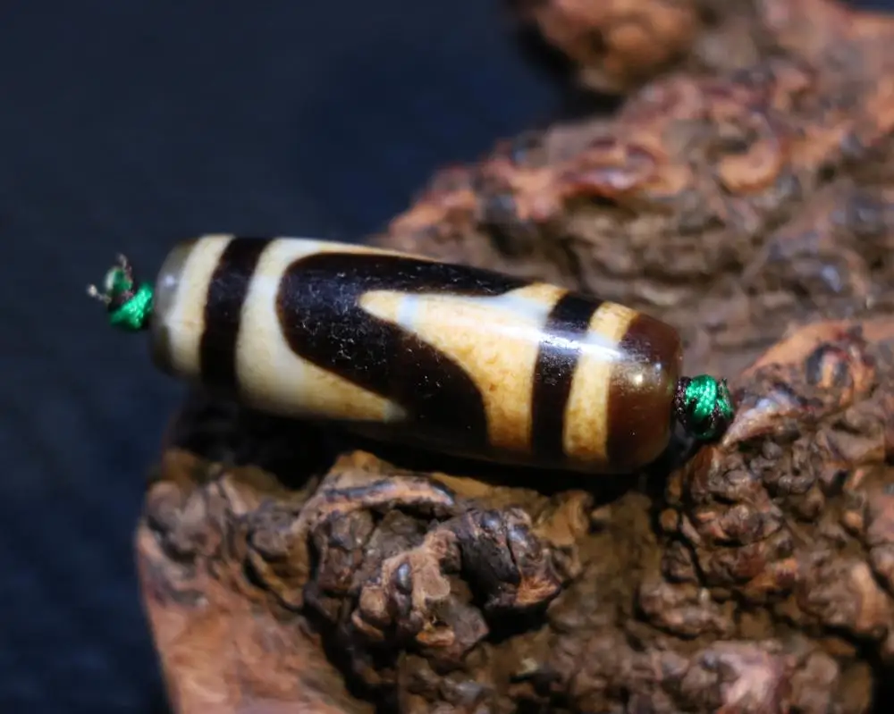 AL Treasure Magic Power Тибетский Старый Агат Тигровый зуб бусины дзи амулет кулон Talisman