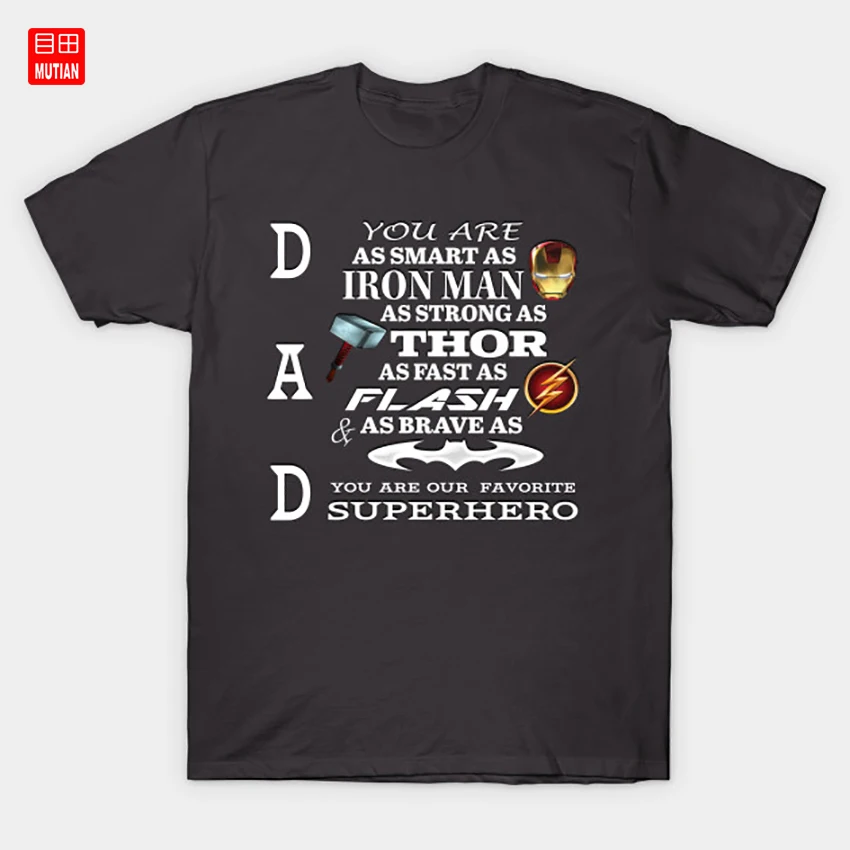 Футболка с супергероями для папы забавная любимая дочери супергерои папа Тор