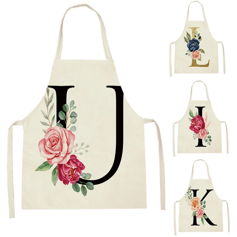 

WQJ6 Kitchen Aprons for Women Linen Bibs Household Cleaning Apron Home Waterproof Chefs Cooking Baking Apron for Child
