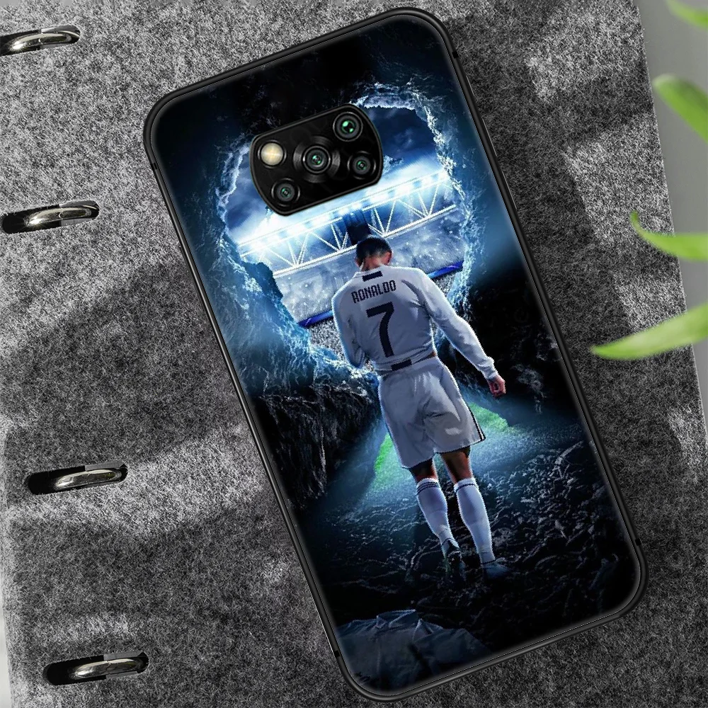 

Ronaldo Football star CR7 7 Phone case Cover Hull For Xiaomi Mi A2 A3 8 9 9T Note 10 Se Lite Pro black Funda Tpu Hoesjes 3D