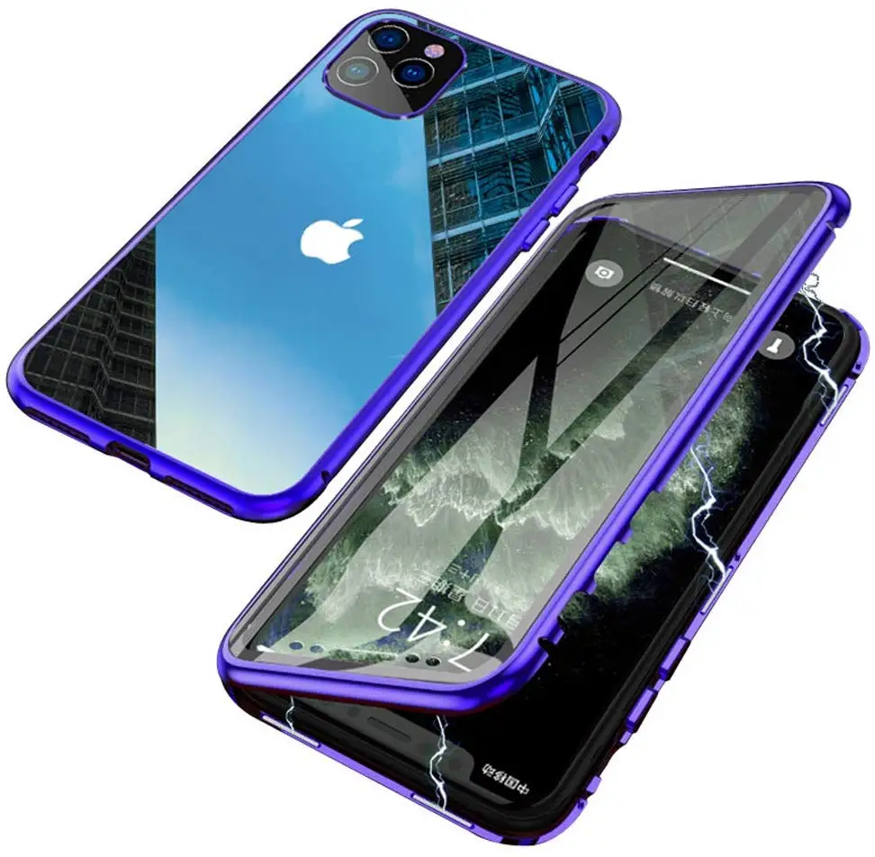 360 чехол из закаленного стекла для телефона iPhone 11 Pro Max XR XS 6 6S 7 8 плюс Чехол