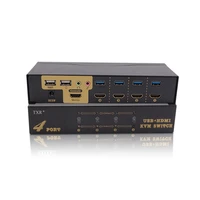 txr 4k3d 4 port hd mi multimedia kvm switch with audio and usb2 0 hd mi kvm cables