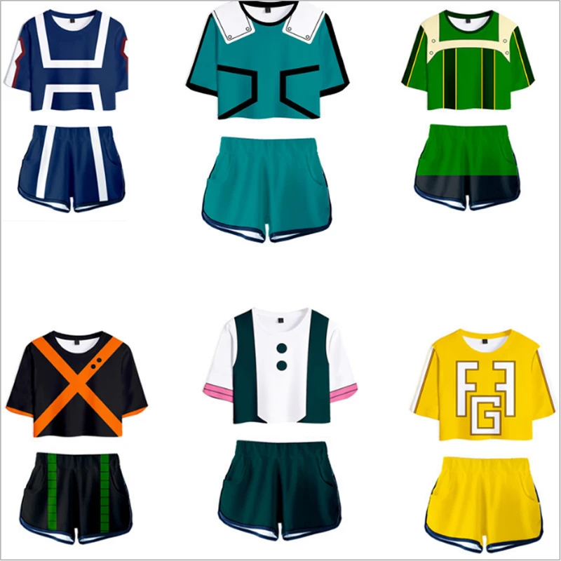 Костюм для косплея аниме Моя геройская Академия комплект девочек с 3D цифровой