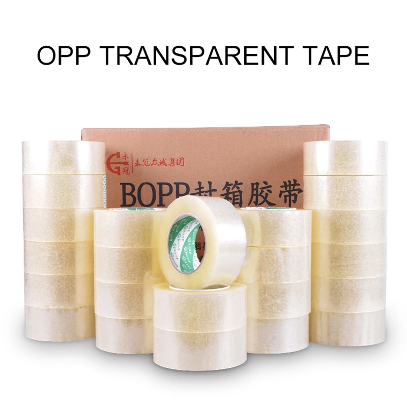 За исключением груза 50 рулонов/50 мм * 250 м белый/желтый допп ленты Bopp Лента широкие