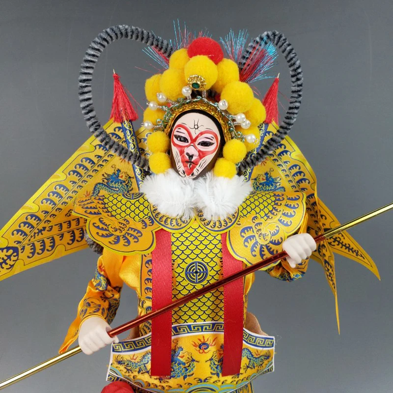 Exuqisite Chinese Classical Traditional handicrafts Mini Doll Monkey King Statue -- Sun wu kong | Дом и сад