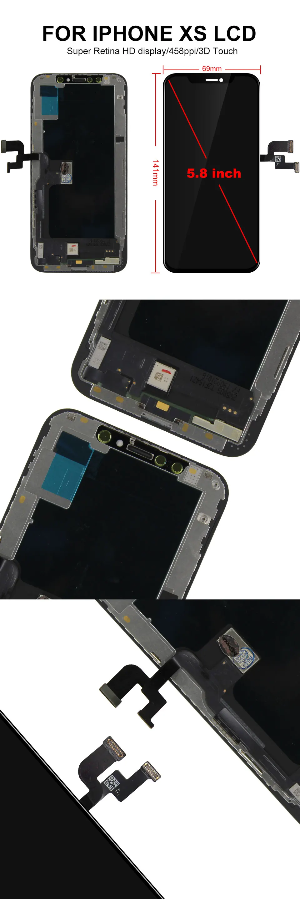 Класс AAA+++ для iPhone 6 6S 6Plus lcd кодирующий преобразователь сенсорного экрана в сборе с 3D силой для iPhone 6 7P X ЖК-дисплей без битых пикселей