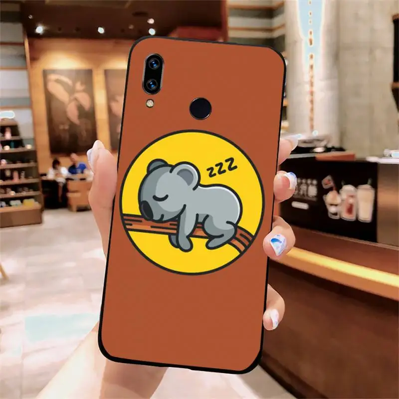 

Animal sleeping koala case for airpods Phone Case For Xiaomi Redmi note 7 8 9 t k30 max3 9 s 10 pro lite