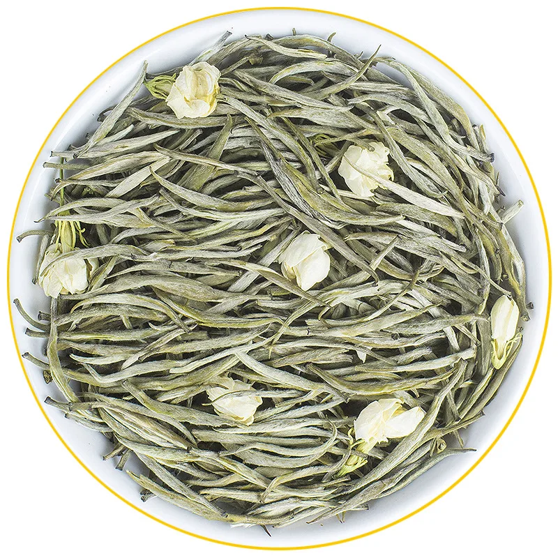 

2022 China Guangxi Premium 6A Jasmine Silver Needle Flower Tea Fragrant for Lose Weight Tea Green Health Care Tea 250g