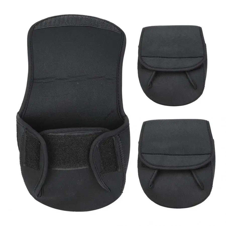 5 мм Толстая круглая рыбацкая сумка M/L Рыболовная катушка для спиннинга черная SBR