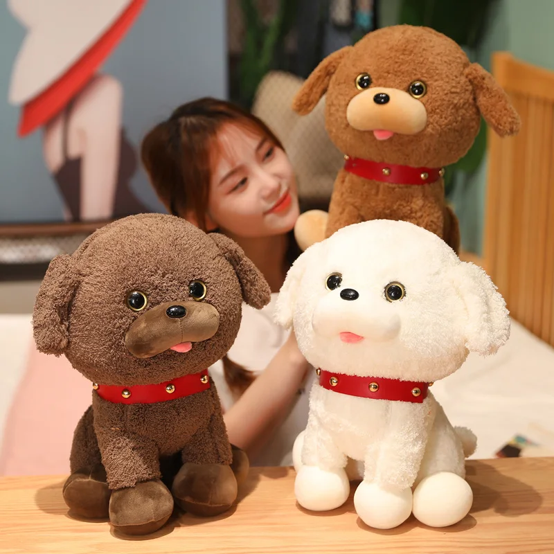 

25/35/50cm Kawaii Soft Teddy Dog Plush Toys High Quality Simulation Teddy Dolls Lovely Pillow Stuffed for Girlfriend Valentine's