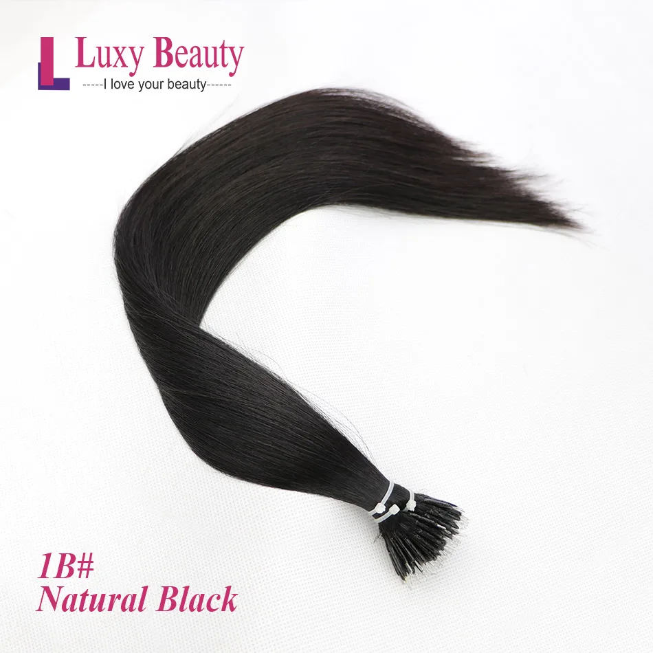 # 1B Lucybeauty 1"-22" 1 г/шт. 8 цветов нано-наращивание волос искусственные волосы одинаковой направленности микро кольцо нано бусина волосы микро-звено наращивание волос - Цвет: # 1B