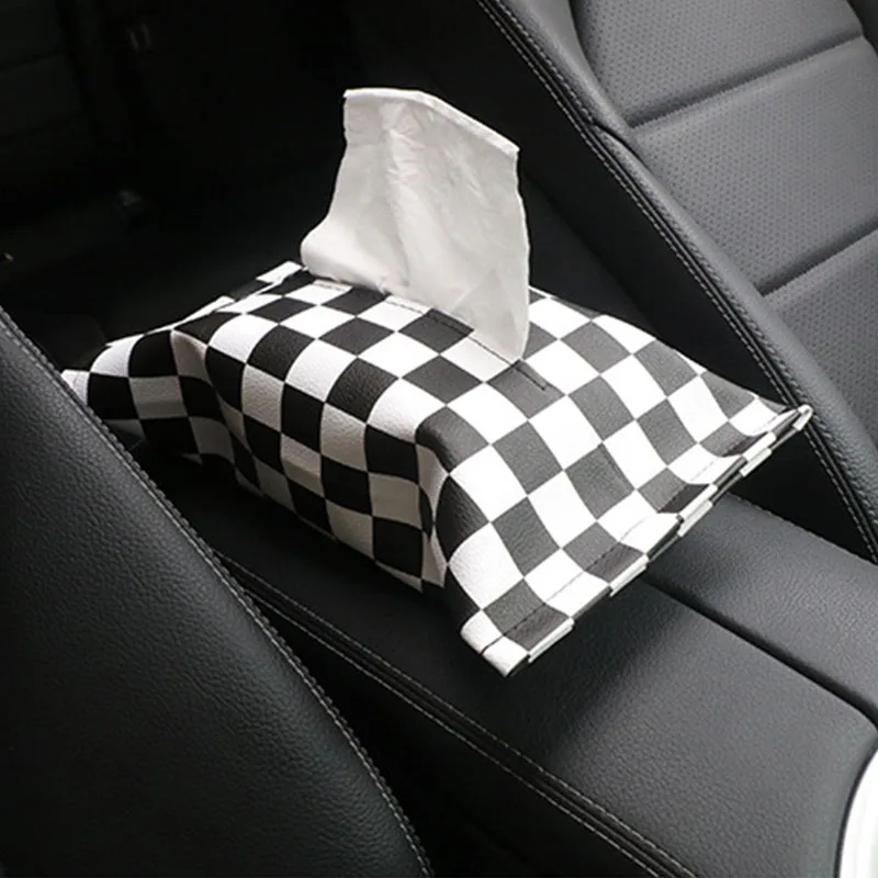 

Auto Interior Union Jack PU Leather Car Tissue Napkin Box Bag package Armrest box Storage for Min Cooper JCW S One All Series