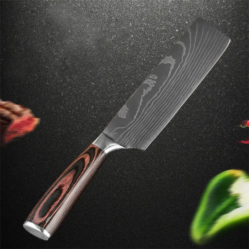 Upspirit " поварской нож для тонкой нарезки Нержавеющая сталь мясо рыбы Кливер фруктовый, овощной слайсер нож для суши утилита кухонные ножи шеф-повара