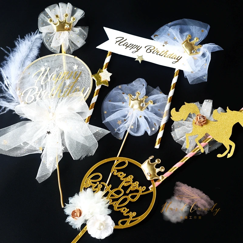 Или couronne maille arc licorne Decoration de gâteau pour flecte des enfants ST-valentin mariage fianchailles fournitu | Дом и сад