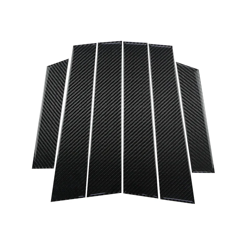 6 шт. Декоративные колонки из углеродного волокна для Haval H2 H2S 2014 2019 BC|Хромирование|