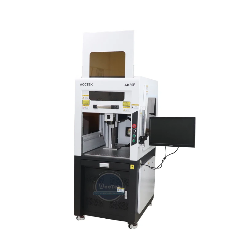 

Low Price 30W Raycus Safety Protection Fiber Laser Marking Machine For Metal