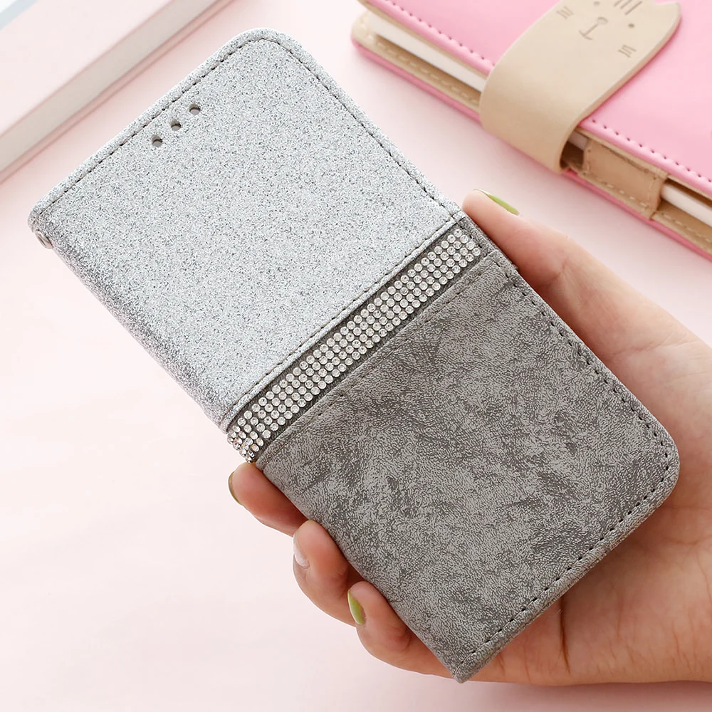 LCHULLE роскошный флип-кошелек из искусственной кожи чехол для samsung S8 S9 S10 Plus S10E S7 Edge блестящий чехол для телефона для Galaxy Note 10 Plus