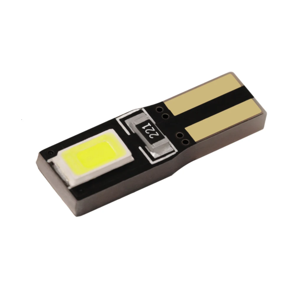 3 шт. Led T5 2721 W3W W2* 4.6d 5630 SMD Инструмент: клин-индикатор, светильник, спидометр, кластер, тире, светильник 10-15 В постоянного тока
