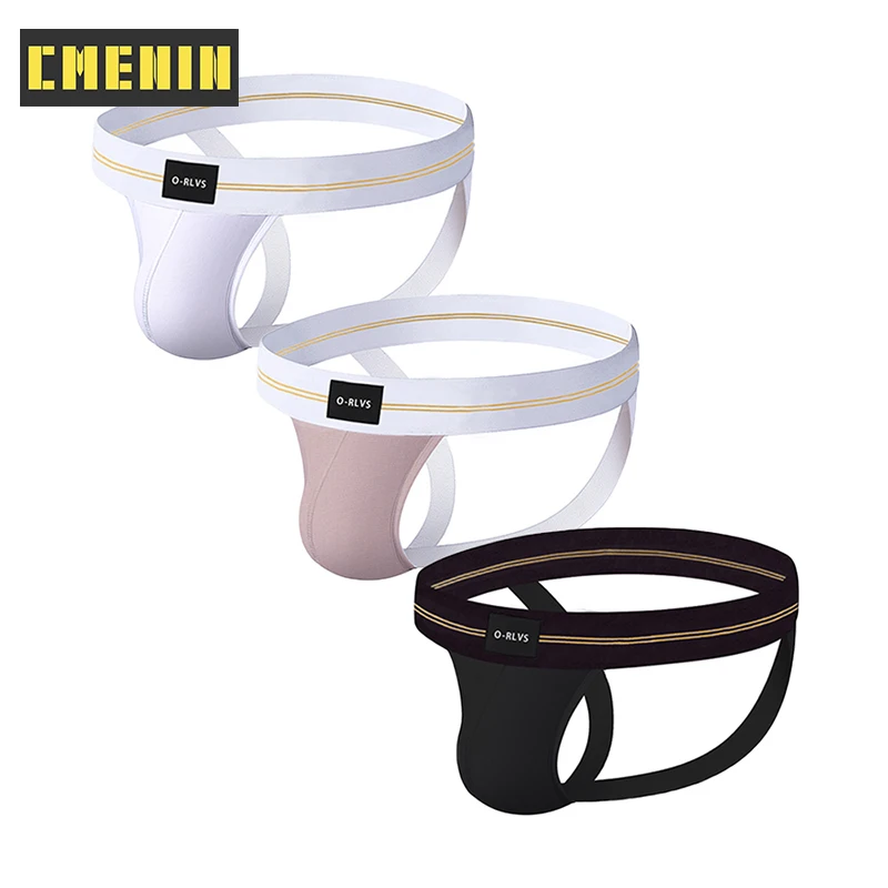 

3PCS 2021 New Modal Gay Men Sexy Underwear Thong Men Jockstrap Fashion Breathable Mens Thongs And G strings U Pouch OR6108