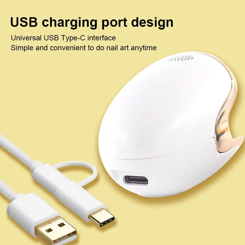 

6/3W Dinosaur Eggs Nail Lamp Led Phototherapy Lamp Nail Portable Non-black Machine Phototherapy Mini Quick-drying Hand Lamp H3W8