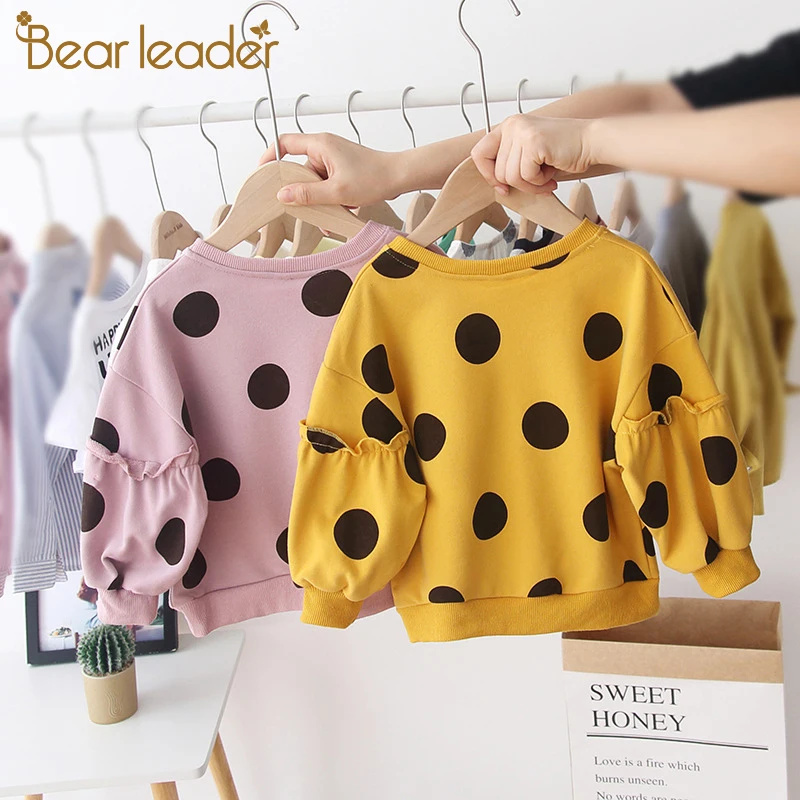 Футболка для девочек Bear Leader новые брендовые весенние топы с длинными рукавами
