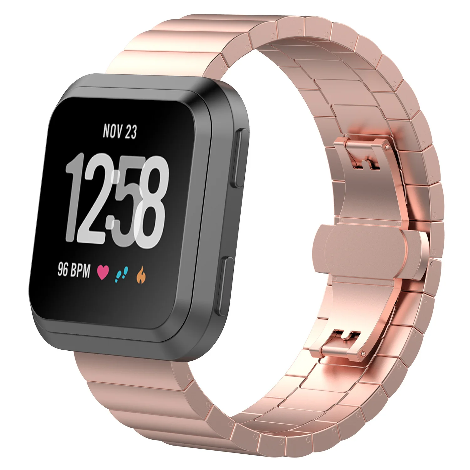 10 Pcs/Pack,Stainlessl Metal Strap For Fitbit versa,Fitbit versa lite,Smart watch metal band For Fitbit versa,Fitbit versa lite