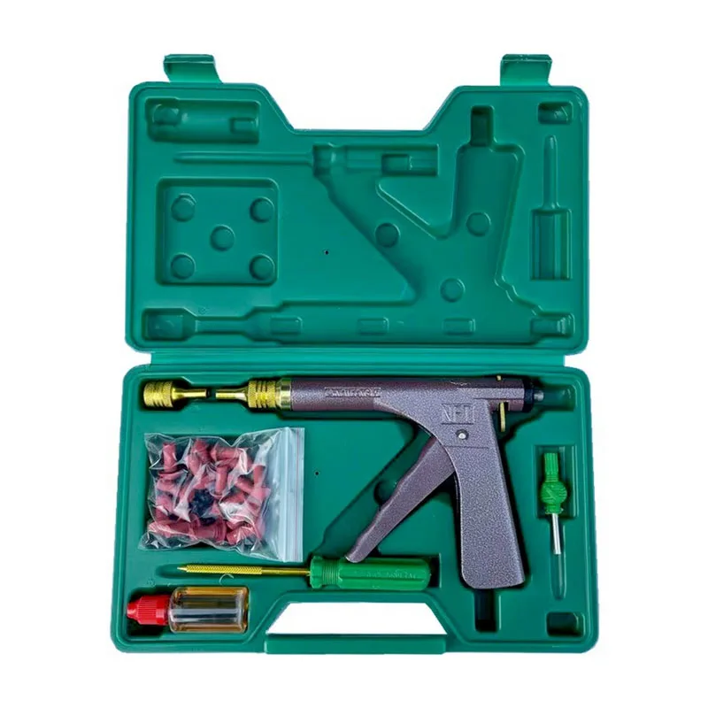 

Vacuum Tire Repair Gun Kit Motorcycle Electric Bicycle Vacuum Tire Repair Tools Mushroom Plugs Repair Block Air Leaking kit