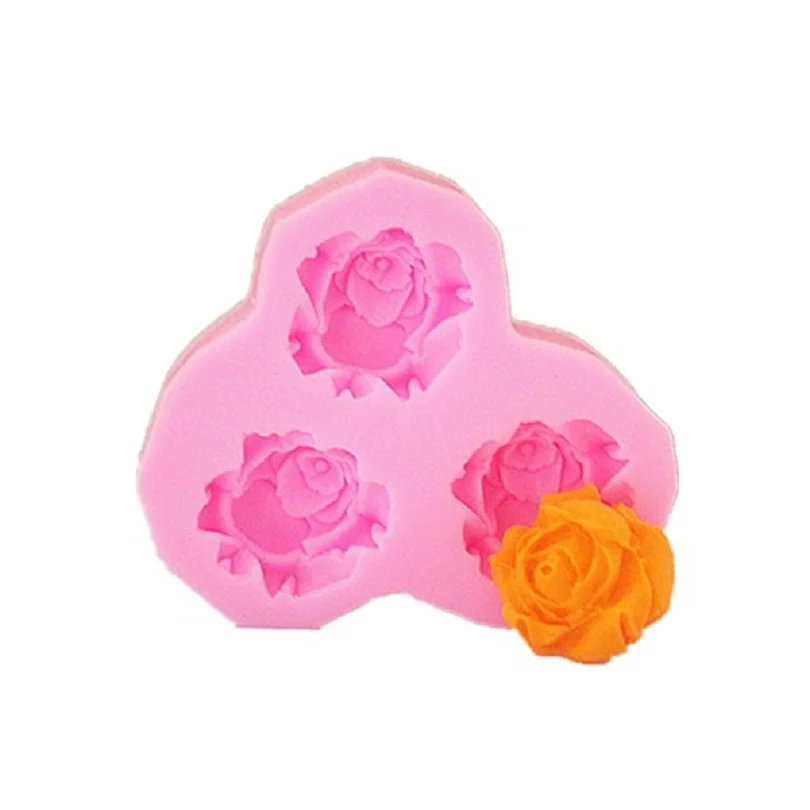 2 6 см мини цветок Роза скульптурная силиконовая форма для украшения торта