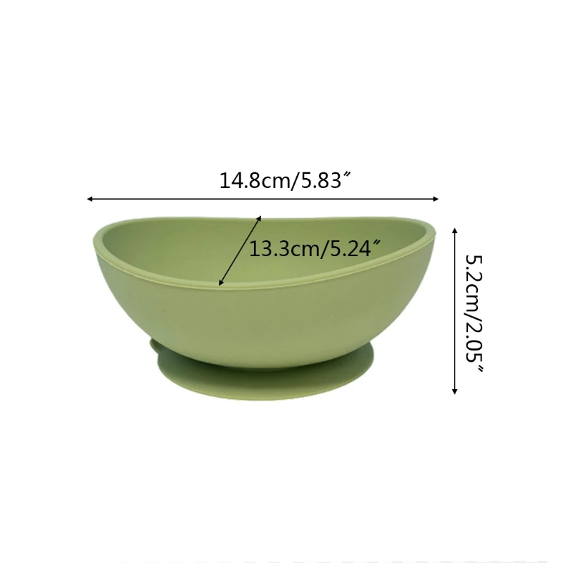 

Food Grade Silicone Baby Suction Bowl Non-Slip Children Dinner Plate Infant Learning Feeding Dish Tableware